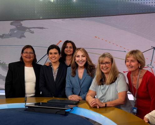 Visita del equipo de VALE TV a la sede de la DW en Berlín, Alemania